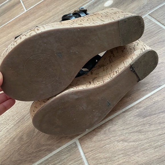 Tory Burch Black Leather Sandals - Picture 7 of 7